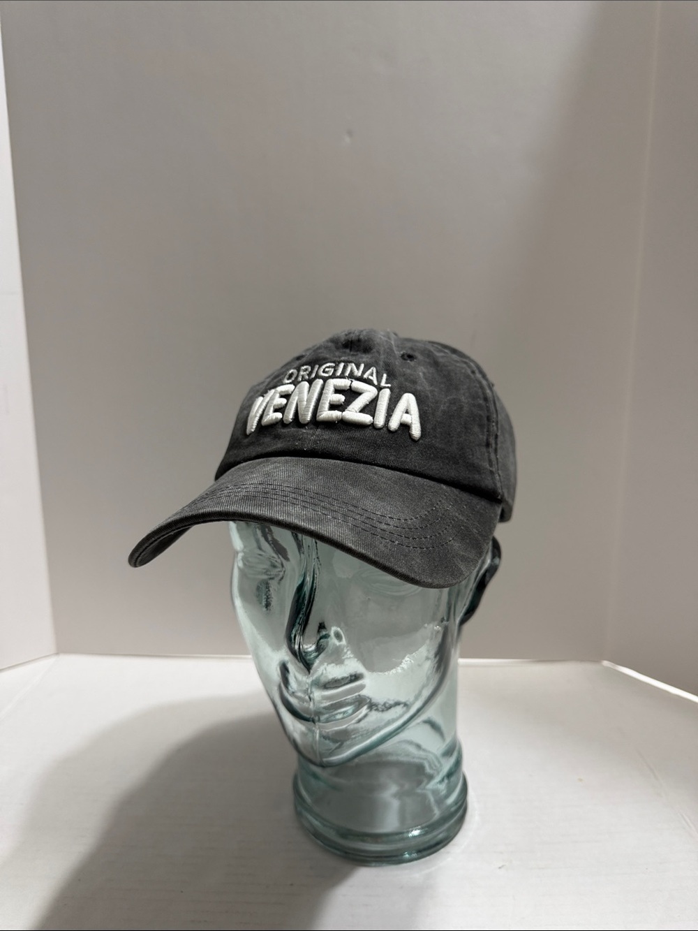 Original Venezia Embroidered Black Baseball Cap